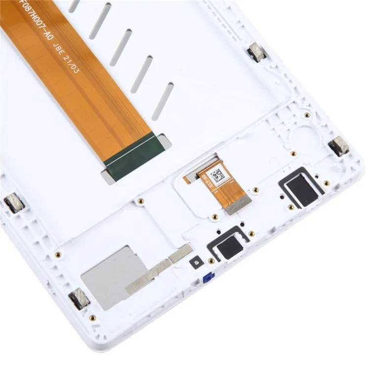 For Samsung Galaxy Tab A7 Lite 8.7-inch SM-T220 (Wi-Fi) Grade B LCD Screen and Digitizer Assembly + Frame Replacement Part (without Logo) - White