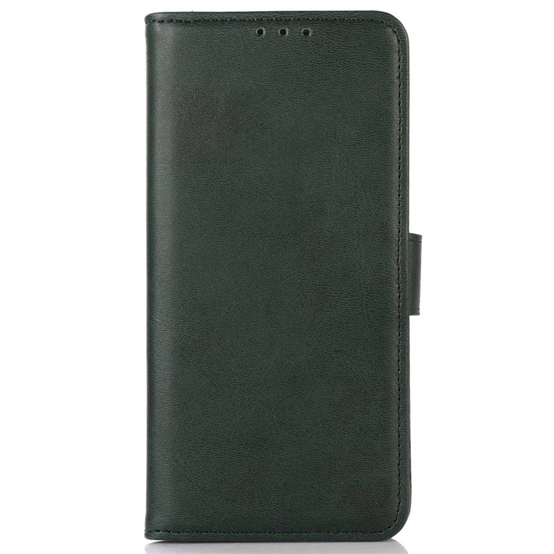 Cover per Samsung Galaxy S25+ / S24+ con Supporto, Portafoglio in Pelle PU con Texture di Pelle di Mucca - Verde