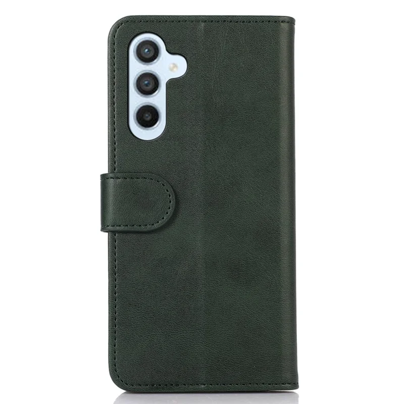 Cover per Samsung Galaxy S25+ / S24+ con Supporto, Portafoglio in Pelle PU con Texture di Pelle di Mucca - Verde