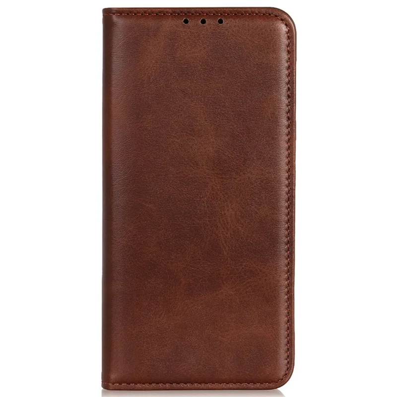 For Samsung Galaxy S24 Ultra Case Anti-Scratch Wallet Shell Stand Split Leather Mobile Phone Cover - Coffee