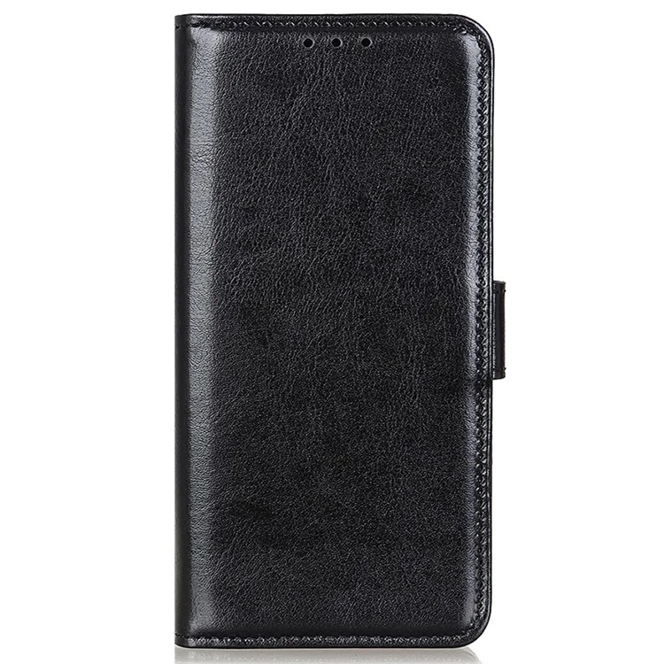 Für Samsung Galaxy S24 Case Wallet Wolf Horse Textur PU Leder Telefonabdeckung - Schwarz