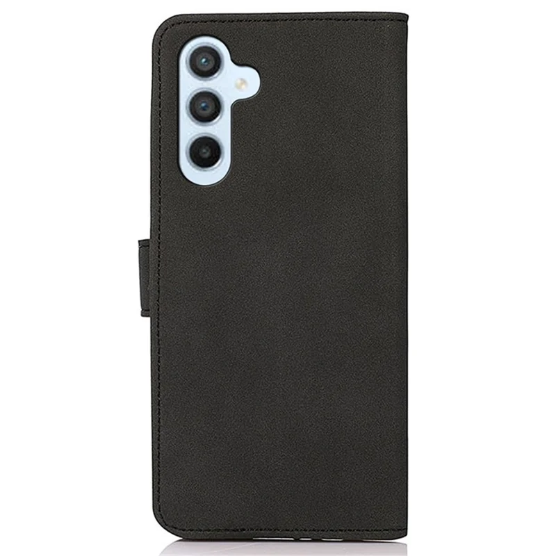 KHAZNEH Para Samsung Galaxy S25+ / S24+ Capa Slim-Fit Magnética de Couro PU Suporte de Celular - Preto