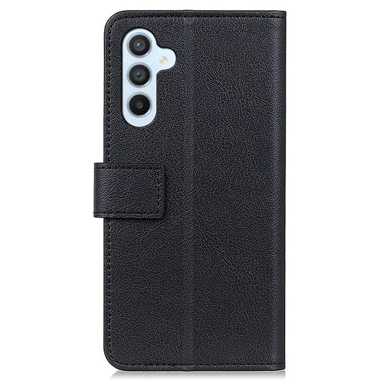 Capa de Couro PU para Samsung Galaxy S25 / S24 Case Wallet Stand Cell Phone Protector - Preto