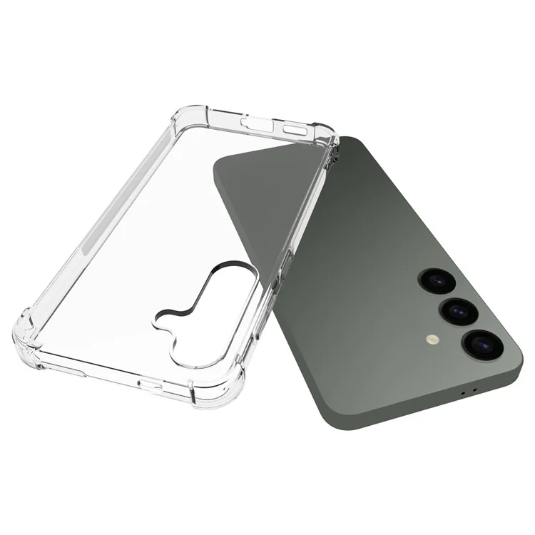 For Samsung Galaxy S24 Clear Case Non-slip Anti-drop TPU Phone Cover