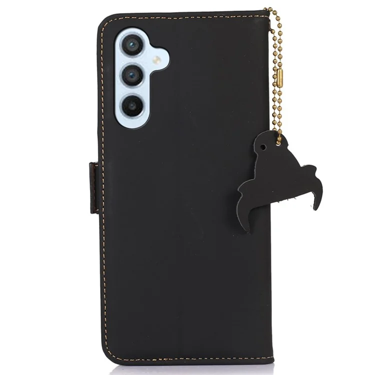 Wallet Phone Cover for Samsung Galaxy S25 / S24 Case RFID Blocking Phone Stand Shell - Black