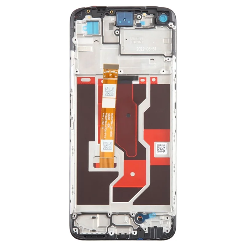 Für Realme 9i 4G / Oppo A96 4G Grade B LCD-Bildschirm und Digitizer-Baugruppe + Rahmen Ersatzteil (ohne Logo)