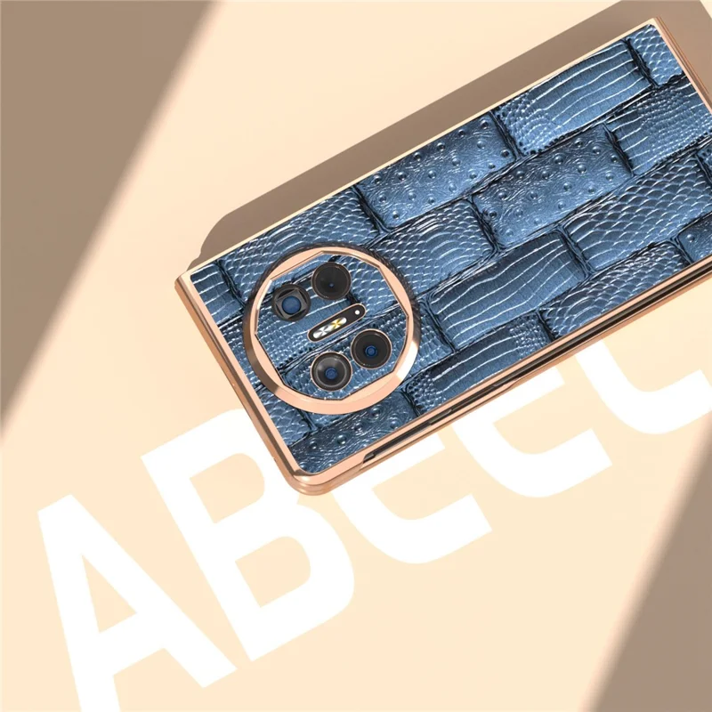 For Huawei Mate X5 Case Mahjong Texture Electroplated Phone Cover - Blue