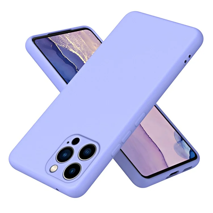 For iPhone 15 Pro Cover Fiber Lining 2.2mm Thickness TPU Phone Case - Purple