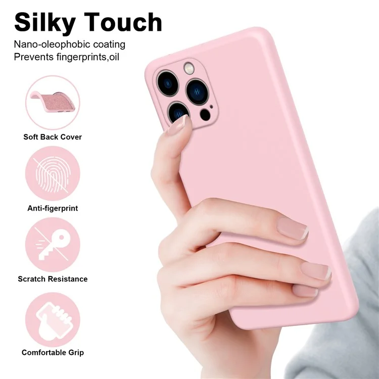 For iPhone 15 Pro Cover Fiber Lining 2.2mm Thickness TPU Phone Case - Purple