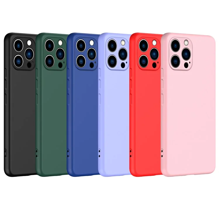 For iPhone 15 Pro Cover Fiber Lining 2.2mm Thickness TPU Phone Case - Purple