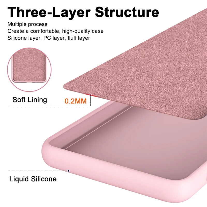 For iPhone 15 Pro Cover Fiber Lining 2.2mm Thickness TPU Phone Case - Black