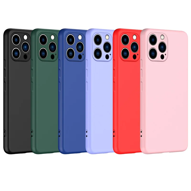 For iPhone 15 Pro Cover Fiber Lining 2.2mm Thickness TPU Phone Case - Black