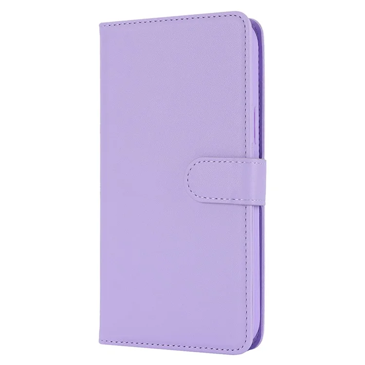 For iPhone 14 / 13 6.1 inch Case Anti-Drop Detachable PU Phone Cover Compatible with MagSafe - Purple