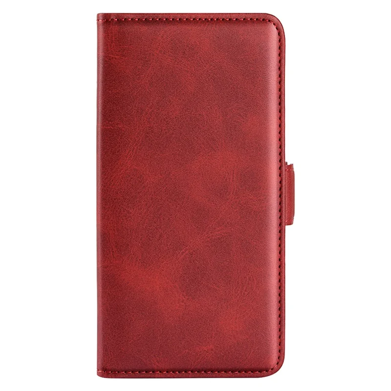 For Xiaomi Redmi Note 13 5G Case Stand Flip Calf Texture Phone Cover PU Leather Wallet Phone Shell - Red