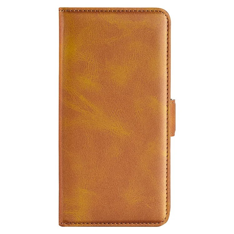 Für Xiaomi Redmi Note 13 5G (China) Hülle Ständer Flip Kalbsstruktur Handyhülle PU-Leder Brieftasche Handyhülle - Gelb
