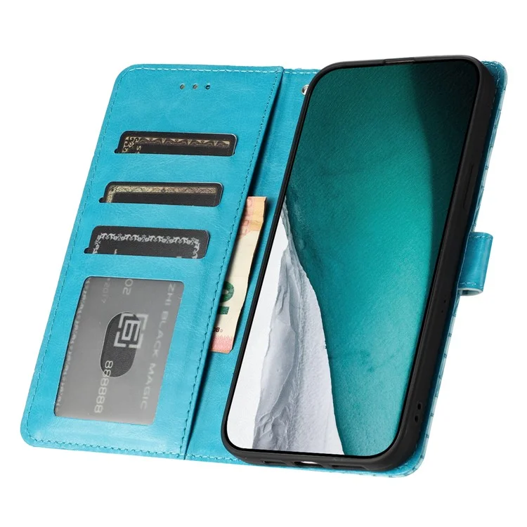 Para Samsung Galaxy S25 / S24 Case Crocodile Texture Phone Leather Cover with Strap - Azul