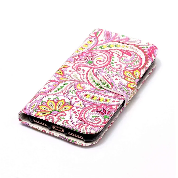 Para funda de Samsung Galaxy S25 / S24 Cubierta de impresión de patrón de cuero de cartera Flip Stand Phone Case - Flor