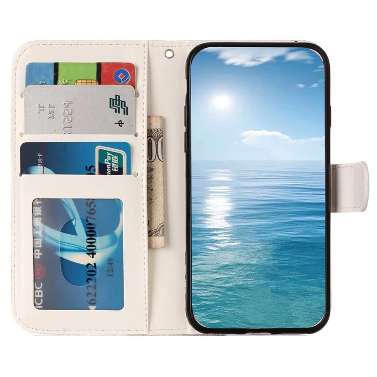 For Samsung Galaxy S24 Ultra Cover Flip Stand Stylish Pattern Leather Wallet Phone Case - Mandala Flower