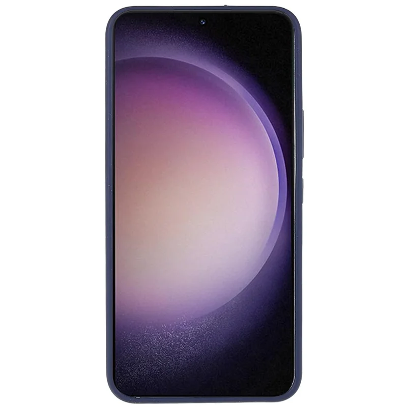 For Samsung Galaxy S23+ Silicone Case Silky-Soft Touch Phone Cover - Dark Blue