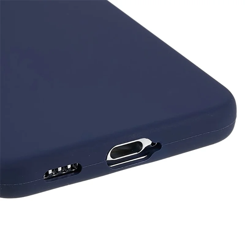 For Samsung Galaxy S23+ Silicone Case Silky-Soft Touch Phone Cover - Dark Blue
