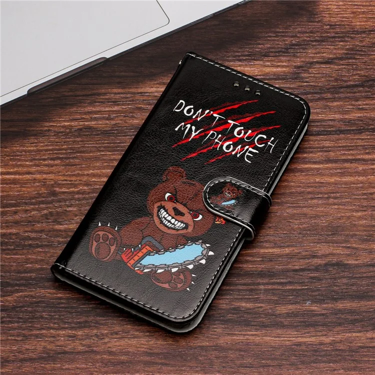 Для Samsung Galaxy S24 Ultra Case Flip PU Leather Magnetic Protective Phone Cover - Не трогайте мой телефон