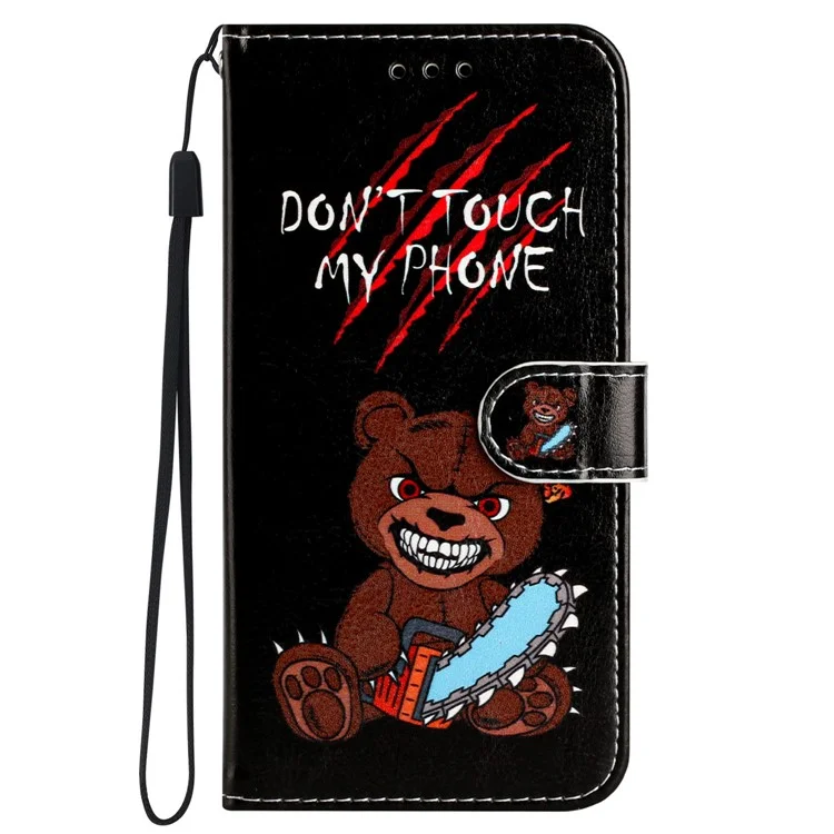 Для Samsung Galaxy S24 Ultra Case Flip PU Leather Magnetic Protective Phone Cover - Не трогайте мой телефон