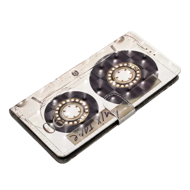 For Samsung Galaxy A04 4G (164.4 x 76.3 x 9.1 mm) Case 3D Pattern Leather Phone Cover - Tape