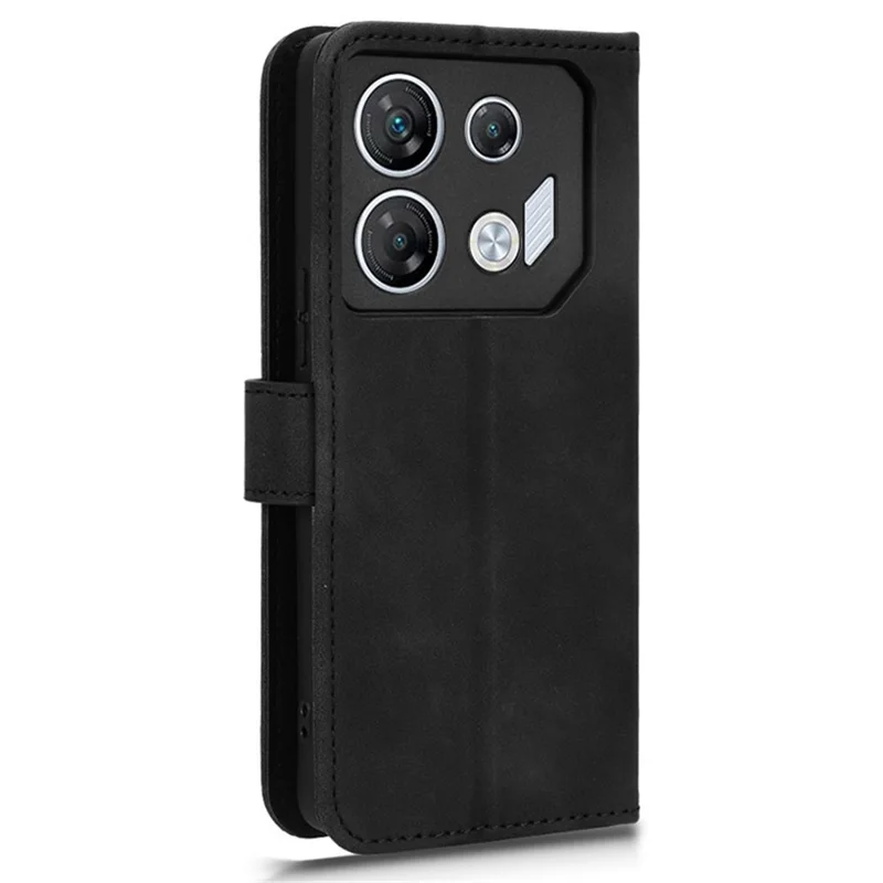 Für das Infinix GT 10 Pro 5G Handyhülle, Ständer, Geldbörse, Leder-Handyhülle - Schwarz