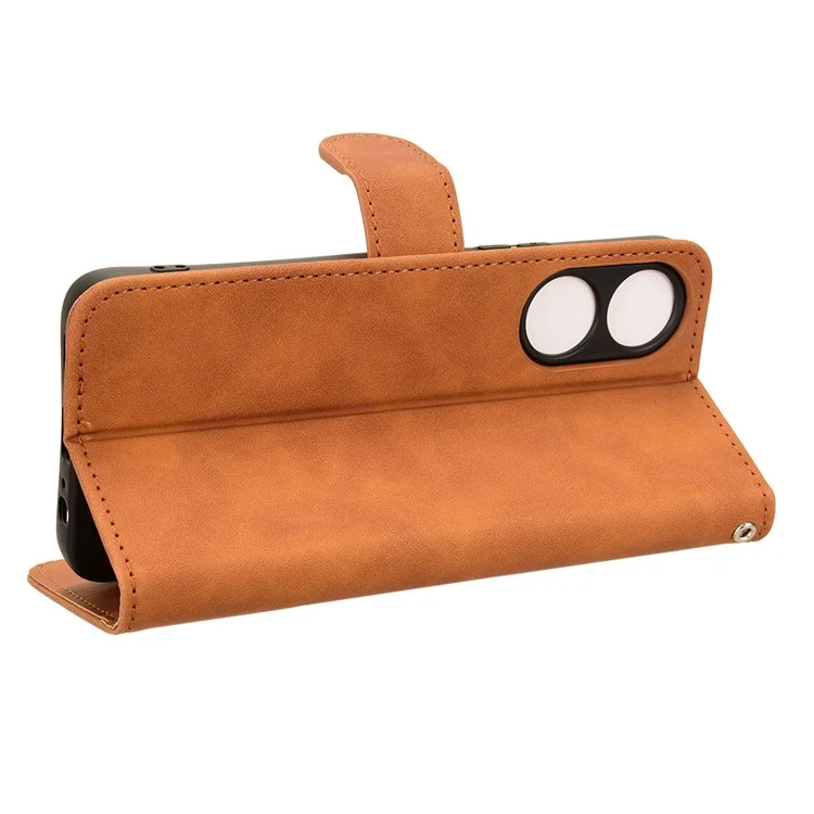 For Honor Play 40C 5G Case PU Leather Wallet Flip Phone Cover - Brown