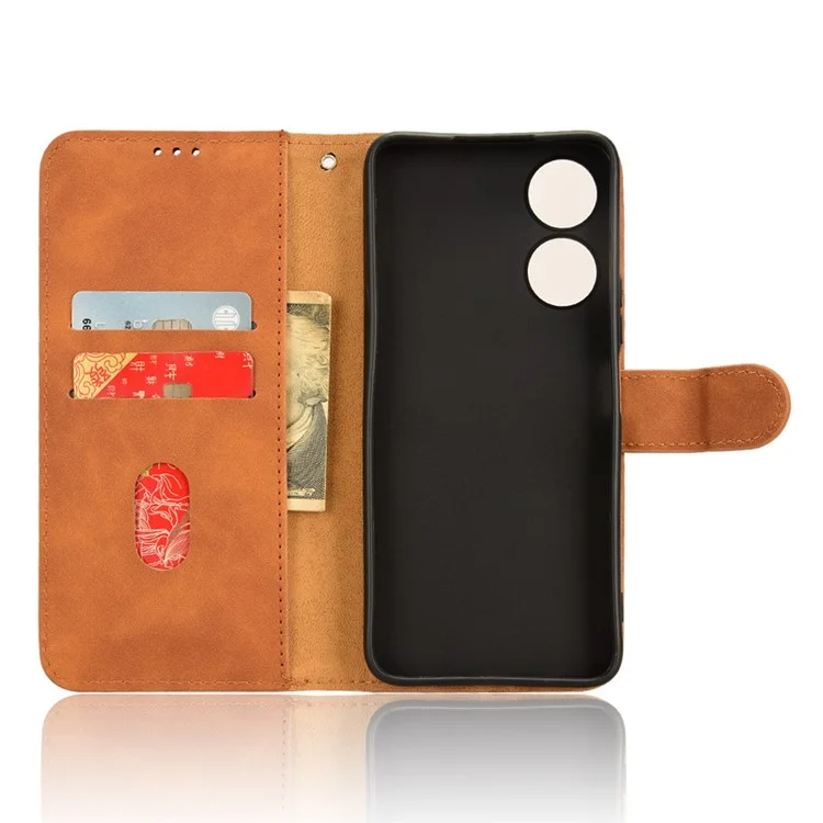 For Honor Play 40C 5G Case PU Leather Wallet Flip Phone Cover - Brown