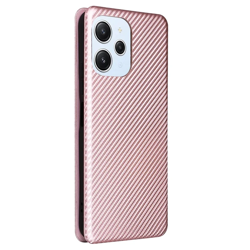 For Xiaomi Redmi 12 4G / 5G (Global) / Note 12R 5G / Poco M6 Pro 5G Case Card Holder Leather Cover - Rose Gold