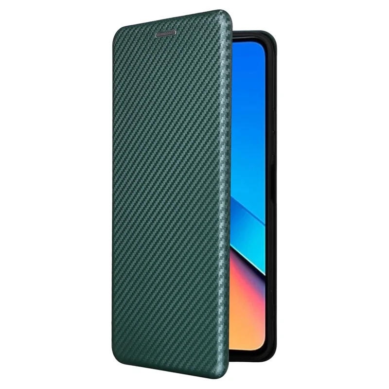 Для Xiaomi Redmi 12 4G / 5G (Global) / Note 12R 5G / Poco M6 Pro 5G Чехол Держатель для карт Кожаный чехол - Зеленый