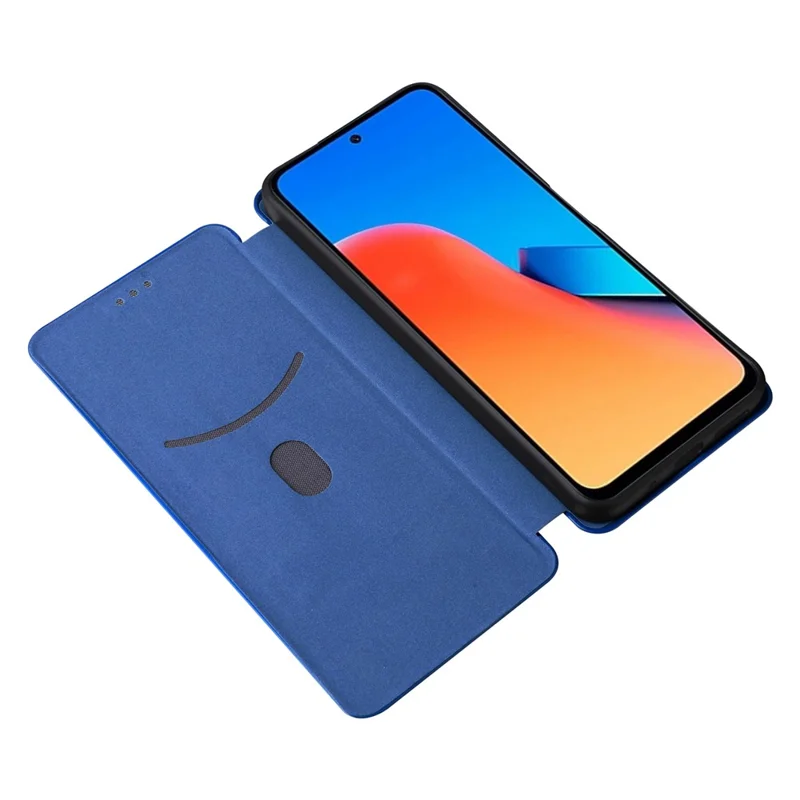 Para Xiaomi Redmi 12 4G / 5G (Global) / Note 12R 5G / Poco M6 Pro 5G Capa com Suporte para Cartão em Couro - Azul