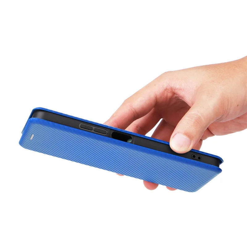 Para Xiaomi Redmi 12 4G / 5G (Global) / Note 12R 5G / Poco M6 Pro 5G Capa com Suporte para Cartão em Couro - Azul
