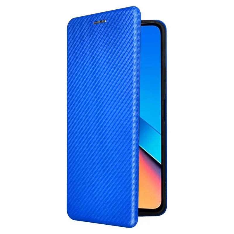 Para Xiaomi Redmi 12 4G / 5G (Global) / Note 12R 5G / Poco M6 Pro 5G Capa com Suporte para Cartão em Couro - Azul