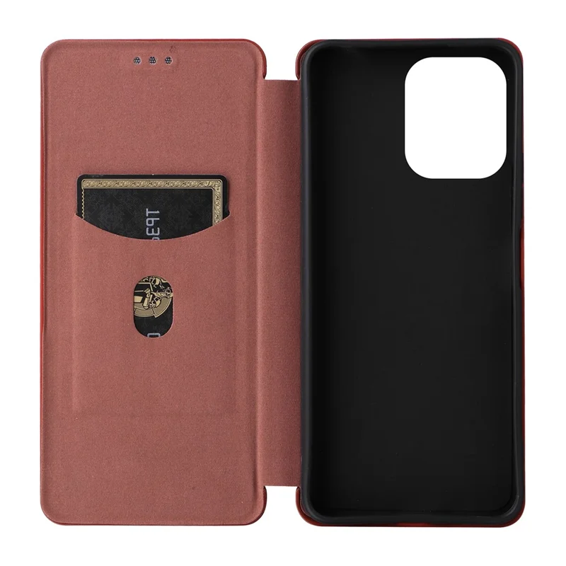 For Xiaomi Redmi 12 4G / 5G (Global) / Note 12R 5G / Poco M6 Pro 5G Case Card Holder Leather Cover - Brown
