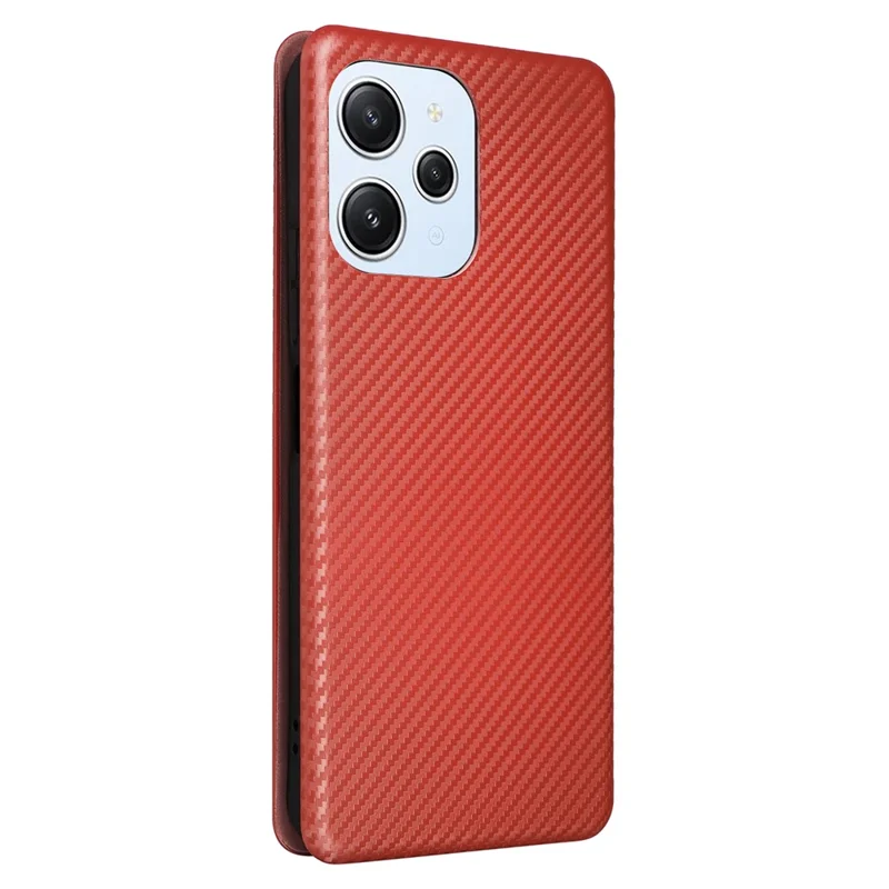 For Xiaomi Redmi 12 4G / 5G (Global) / Note 12R 5G / Poco M6 Pro 5G Case Card Holder Leather Cover - Brown