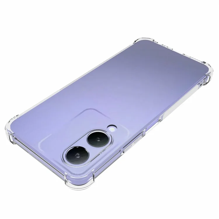 Pour le vivo Y17s 4G Case Flexible TPU Anti-slip Anti-drop Transparent Phone Back Cover
