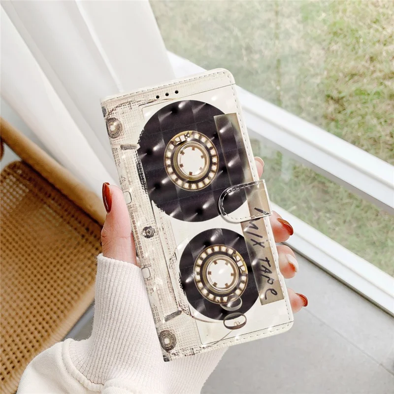 Phone Cover for Xiaomi Redmi Note 11 Pro 4G (Mediatek) / Note 11 Pro 5G (Qualcomm) / Note 12 Pro 4G Case with Wallet Stand - Tape