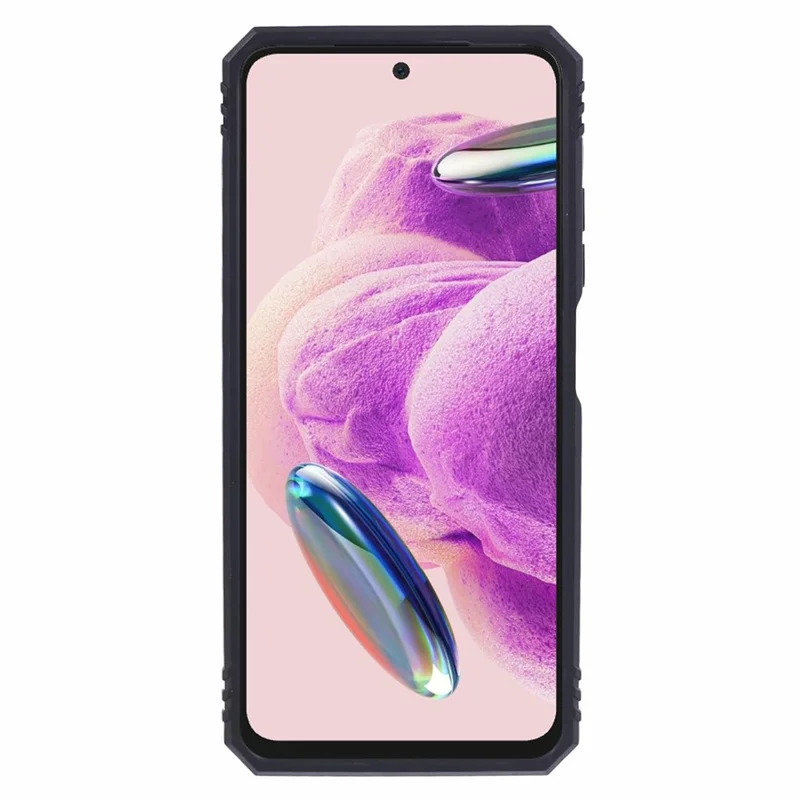 For Xiaomi Redmi Note 12S 4G Case Ring Kickstand TPU+PC Phone Cover - Black