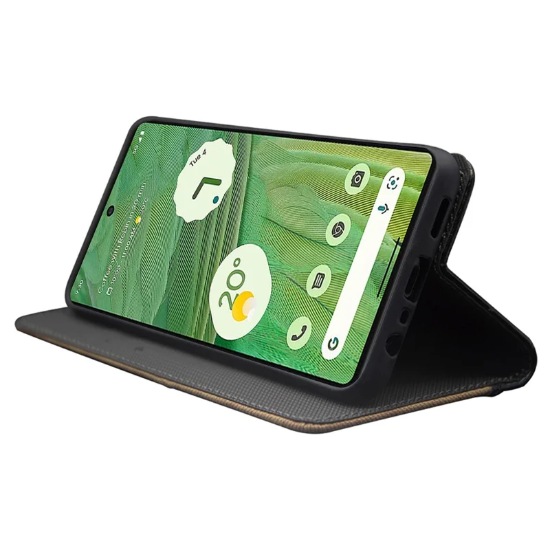 IDEWEI Dustproof Phone Cover for Google Pixel 8 Pro Case Card Slots PU Leather Stand Phone Shell - Green