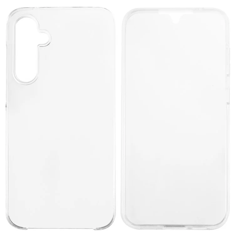 Für Samsung Galaxy S23 FE Case Transparente Handyhülle mit PET-Bildschirmschutz