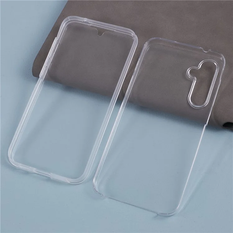Für Samsung Galaxy S23 FE Case Transparente Handyhülle mit PET-Bildschirmschutz