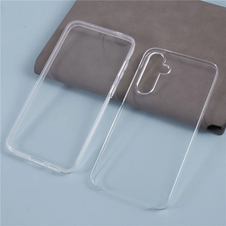 Für Samsung Galaxy S23 FE Case Transparente Handyhülle mit PET-Bildschirmschutz