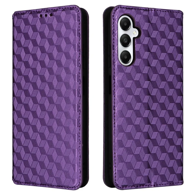 For Samsung Galaxy A05s 4G / M14 4G Case Magnetic Closing Leather Wallet Cover - Purple
