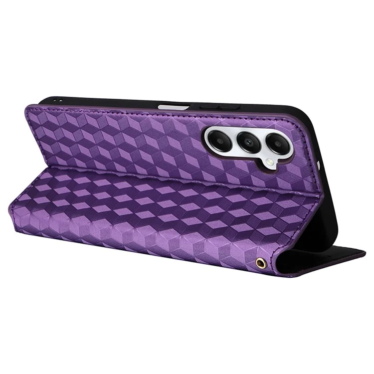For Samsung Galaxy A05s 4G / M14 4G Case Magnetic Closing Leather Wallet Cover - Purple