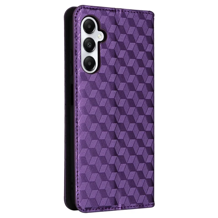 For Samsung Galaxy A05s 4G / M14 4G Case Magnetic Closing Leather Wallet Cover - Purple