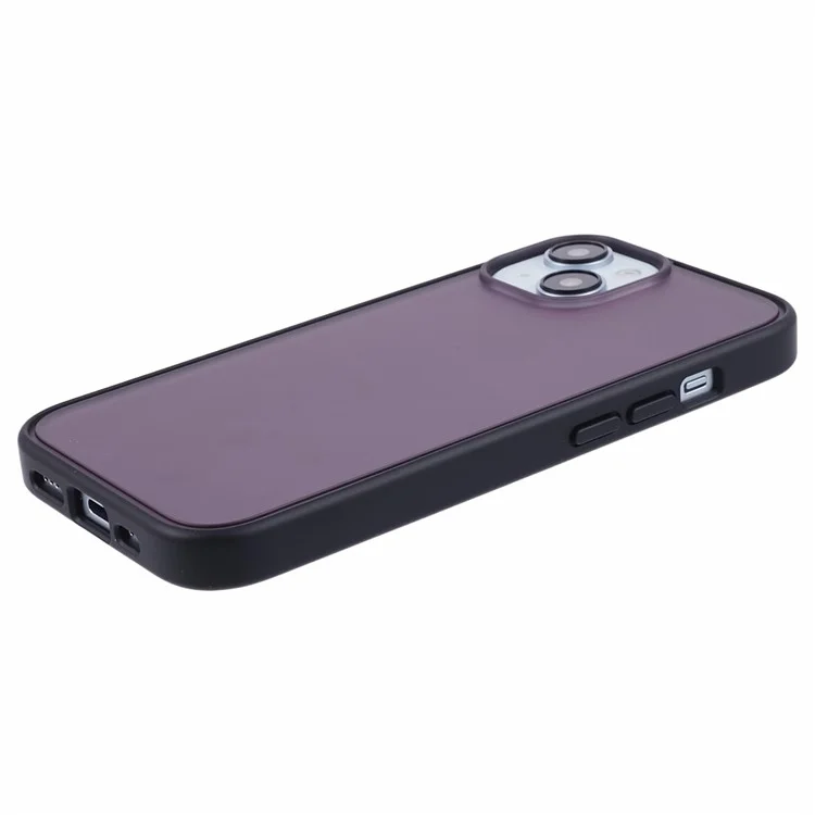 Matte TPU + PC-Hülle für iPhone 13 6,1 Zoll Case Anti-Scratch Slim Phone Case - Purple