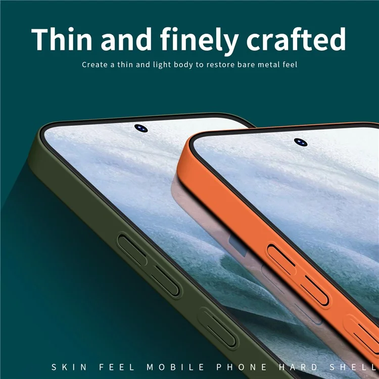 MOFI JK Qin Série Pour Samsung Galaxy S23 FE Étui Acrylique+TPU Housse de Protection Arrière - Orange