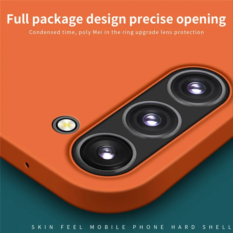 MOFI JK Qin Series Para Samsung Galaxy S23 Case Matte Skin-touch Phone Cover - Orange